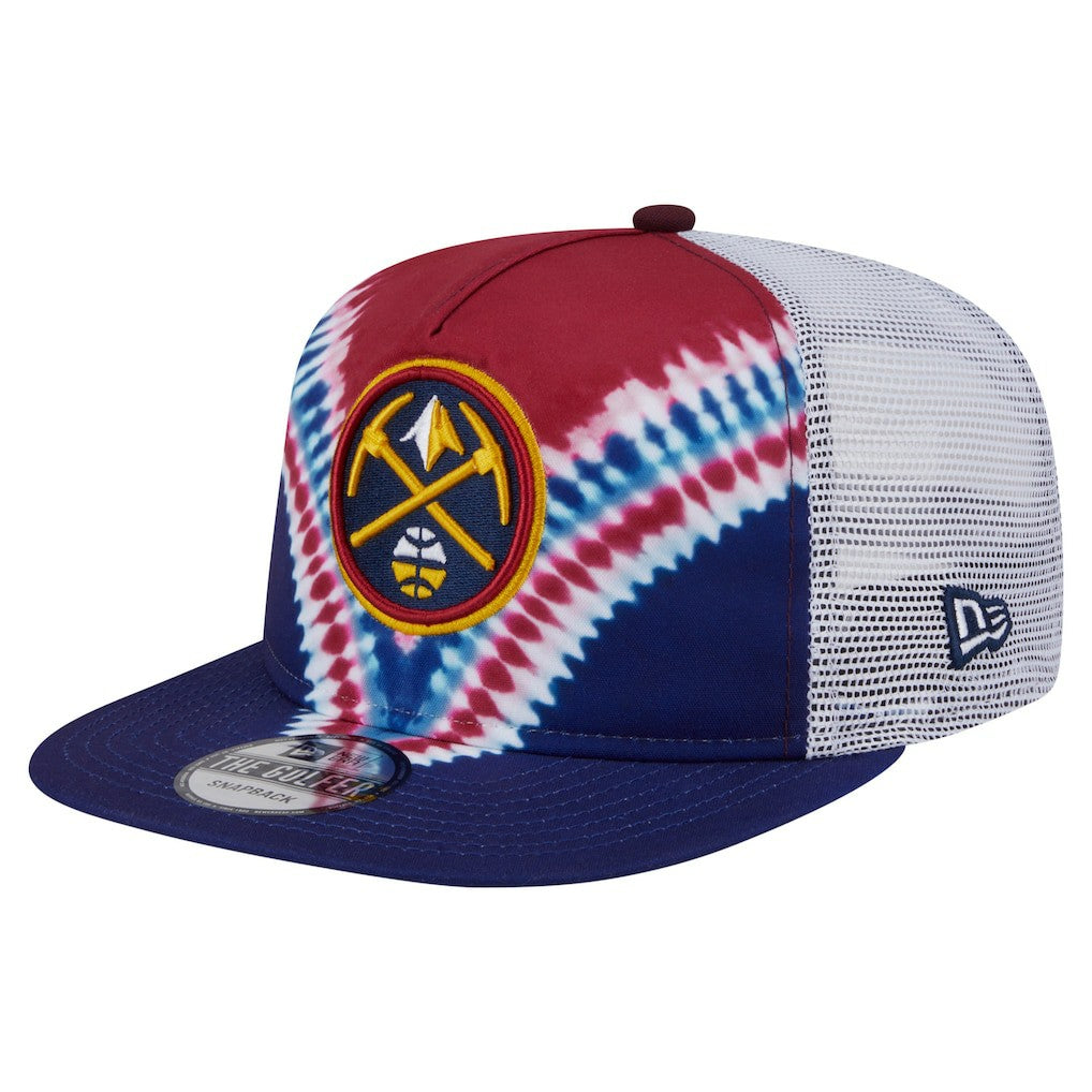 New Era - Denver Nuggets Throwback Dye Golfer Snapback Hat - Navy/Red