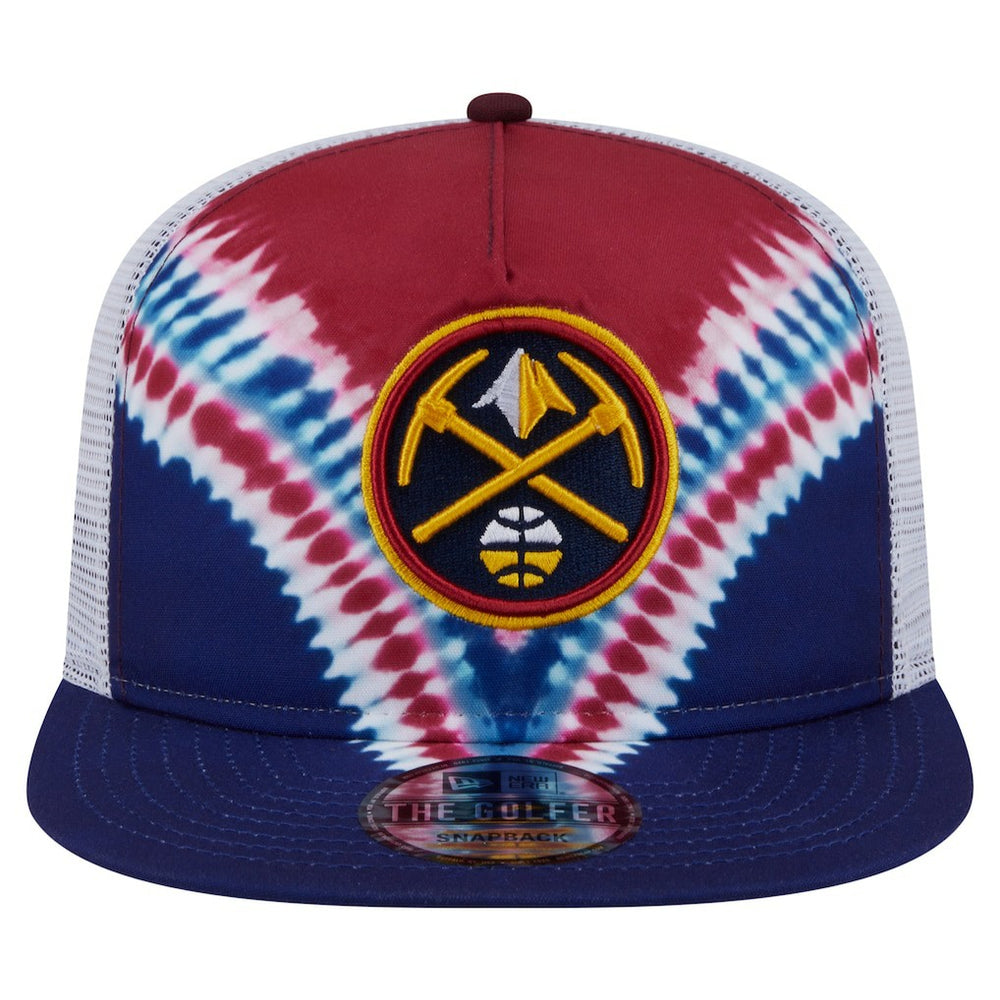 New Era - Denver Nuggets Throwback Dye Golfer Snapback Hat - Navy/Red