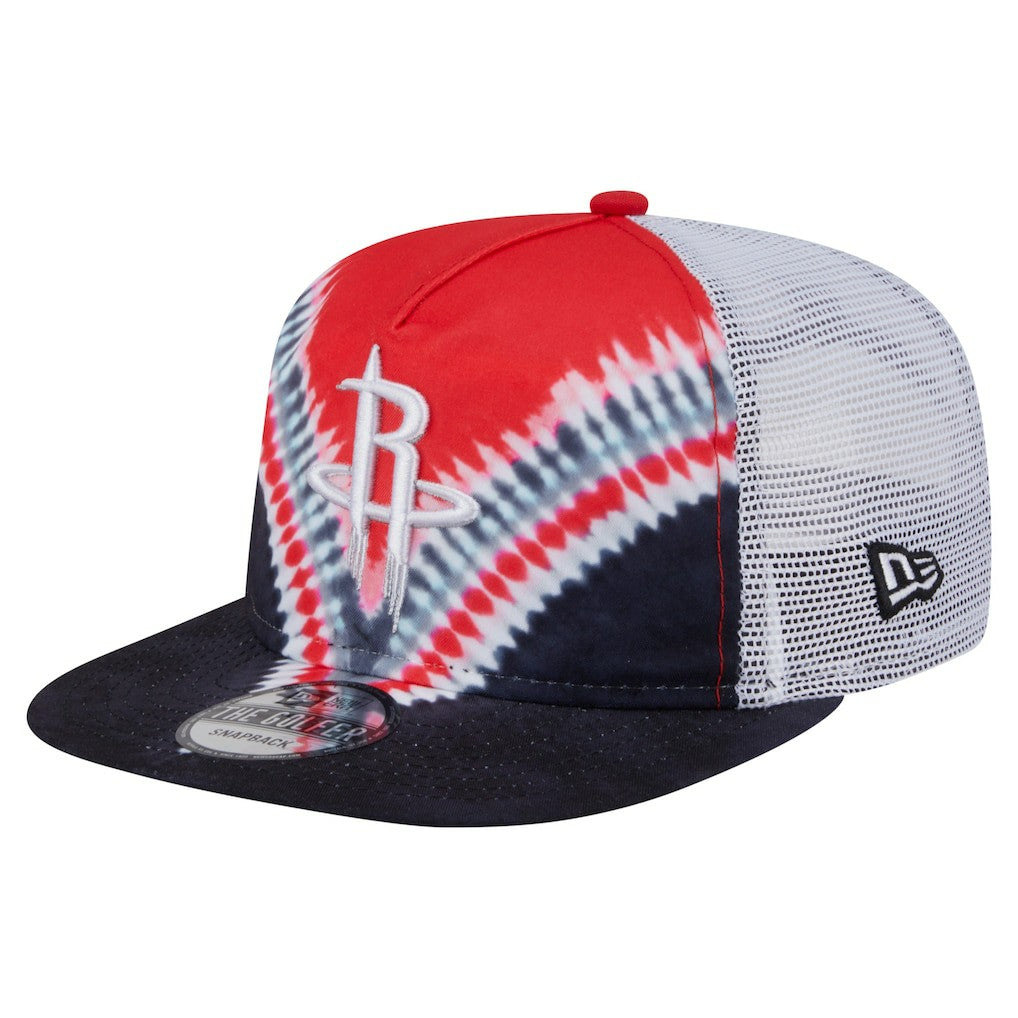 New Era - Houston Rockets Throwback Dye Golfer Snapback Hat - Black/Red