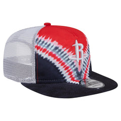 New Era - Houston Rockets Throwback Dye Golfer Snapback Hat - Black/Red