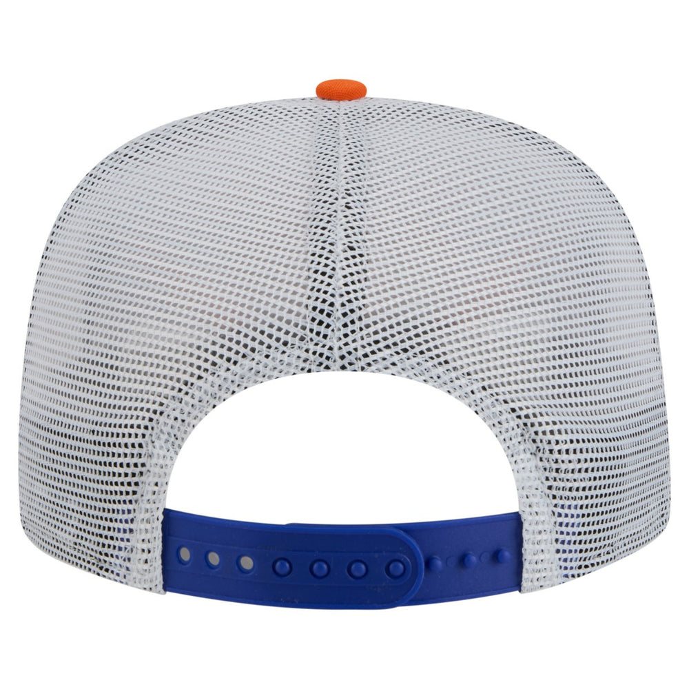 New Era - New York Knicks Throwback Dye Golfer Snapback Hat - Blue/Orange