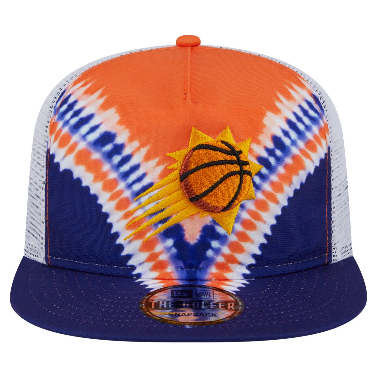 New Era - Phoenix Suns Throwback Dye Golfer Snapback Hat - Purple/Orange