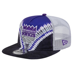 New Era - Sacramento Kings Throwback Dye Golfer Snapback Hat - Black/Purple