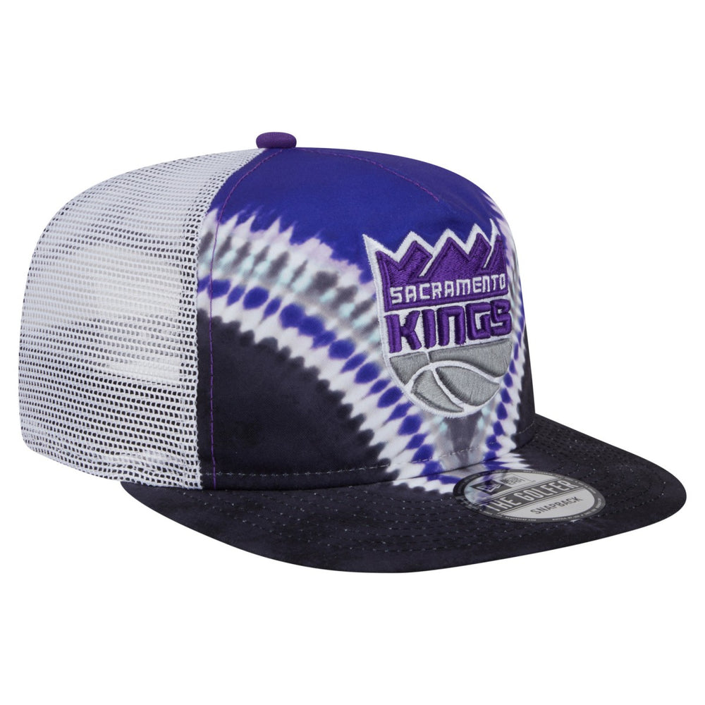 New Era - Sacramento Kings Throwback Dye Golfer Snapback Hat - Black/Purple