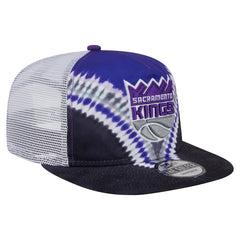 New Era - Sacramento Kings Throwback Dye Golfer Snapback Hat - Black/Purple