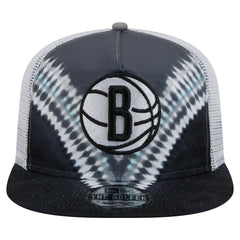 New Era - Brooklyn Nets Throwback Dye Golfer Snapback Hat - Black/Gray