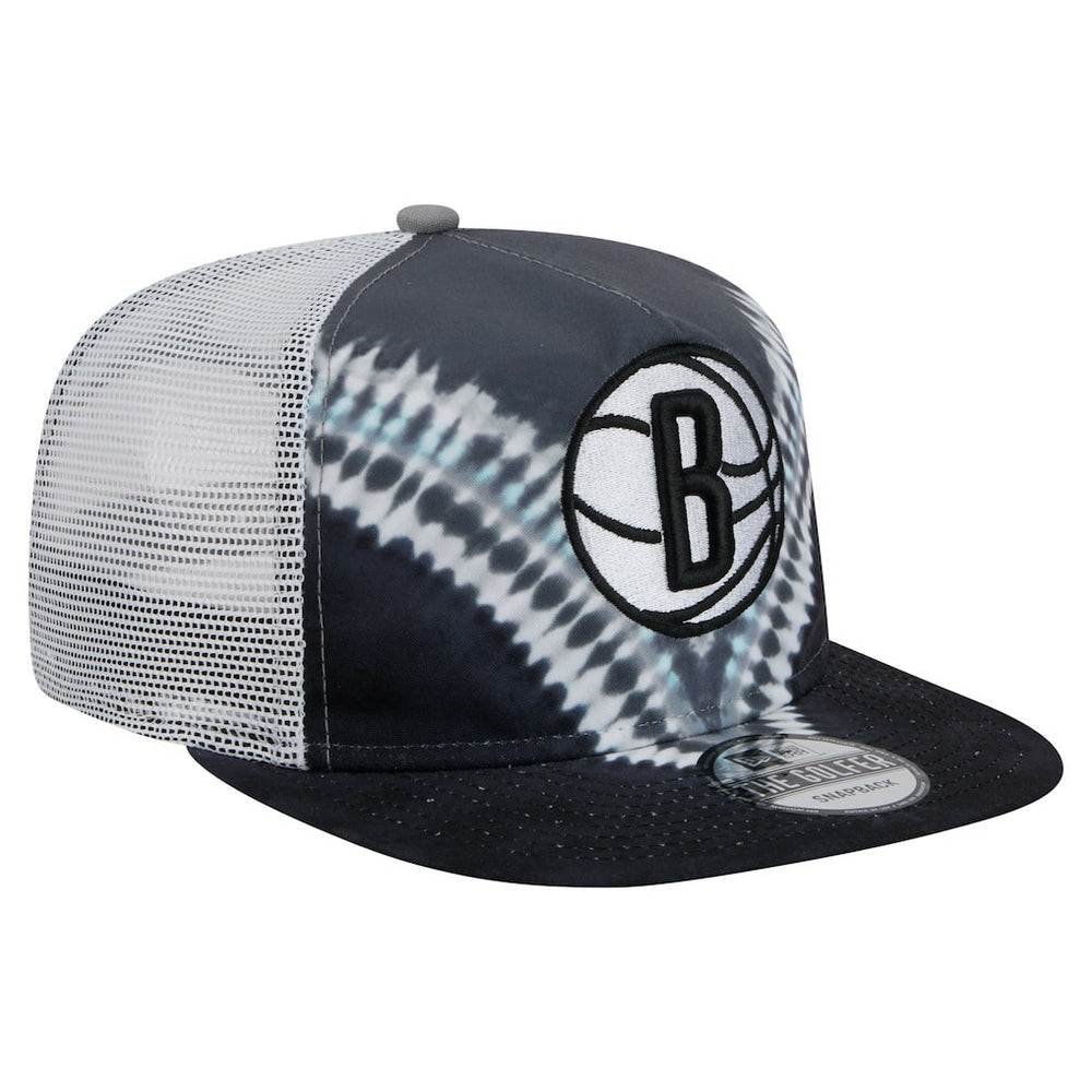 New Era - Brooklyn Nets Throwback Dye Golfer Snapback Hat - Black/Gray