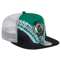 New Era - Boston Celtics Throwback Dye Golfer Snapback Hat - Black/Kelly Green