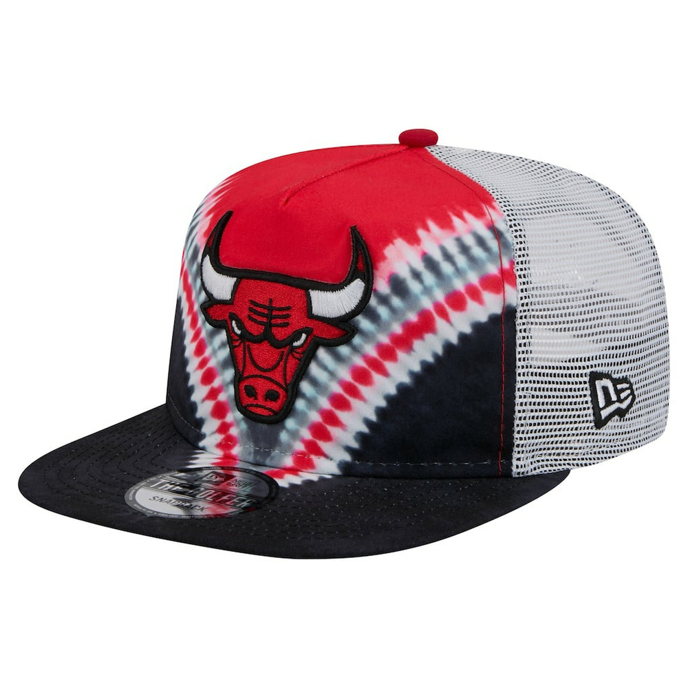 New Era - Chicago Bulls Throwback Dye Golfer Snapback Hat - Black/Red