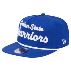 New Era - Golden State Warriors Team Text Golfer Snapback Hat - Royal