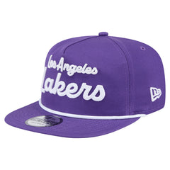 New Era - Los Angeles Lakers Team Text Golfer Snapback Hat - Purple