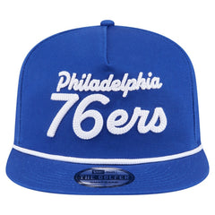 New Era - Philadelphia 76ers Team Text Golfer Snapback Hat - Royal