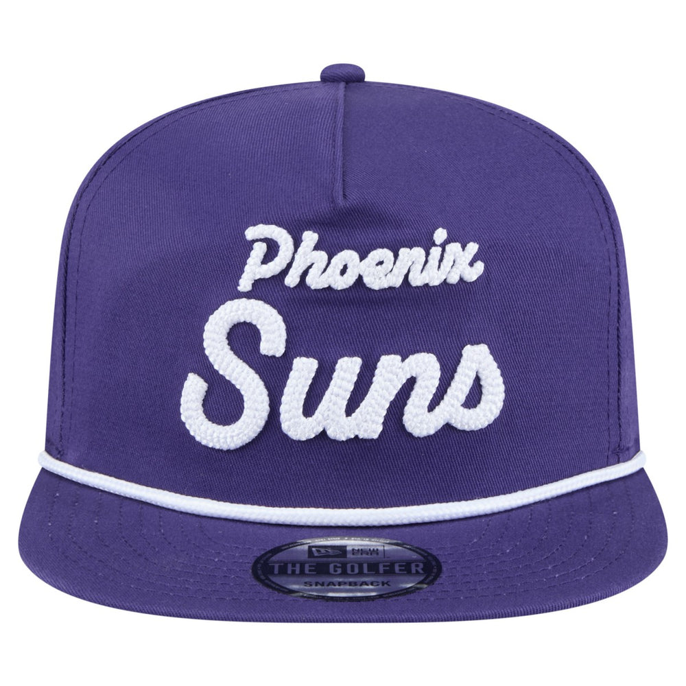 New Era - Phoenix Suns Team Text Golfer Snapback Hat - Purple