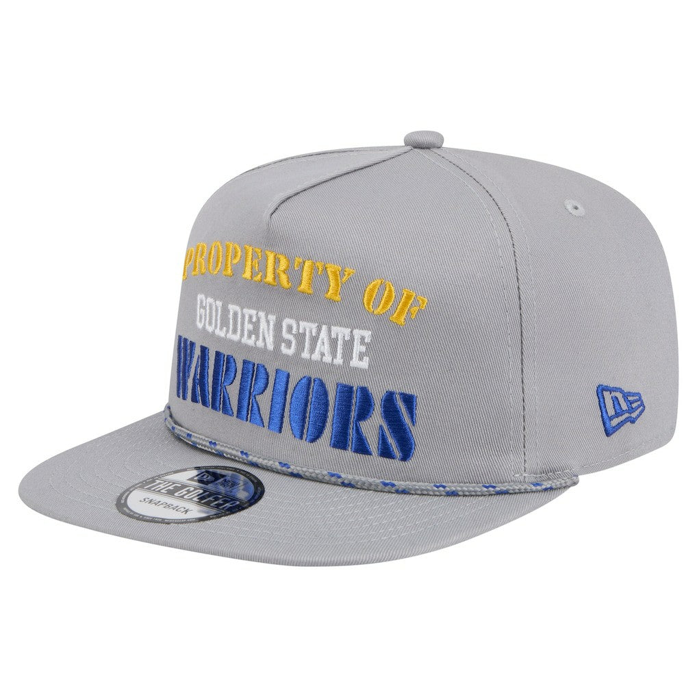 New Era - Golden State Warriors Throwback Property Of Golfer Snapback Hat - Gray