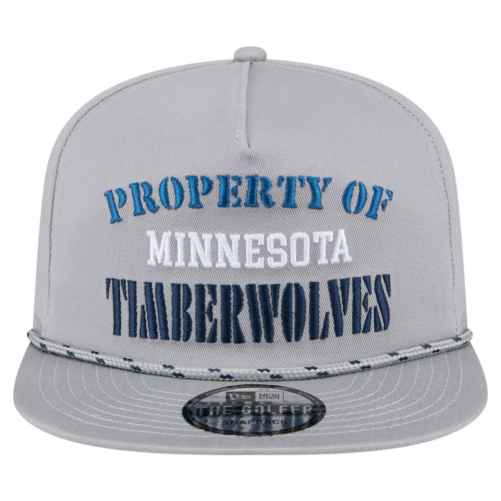 New Era - Minnesota Timberwolves Throwback Property Of Golfer Snapback Hat - Gray