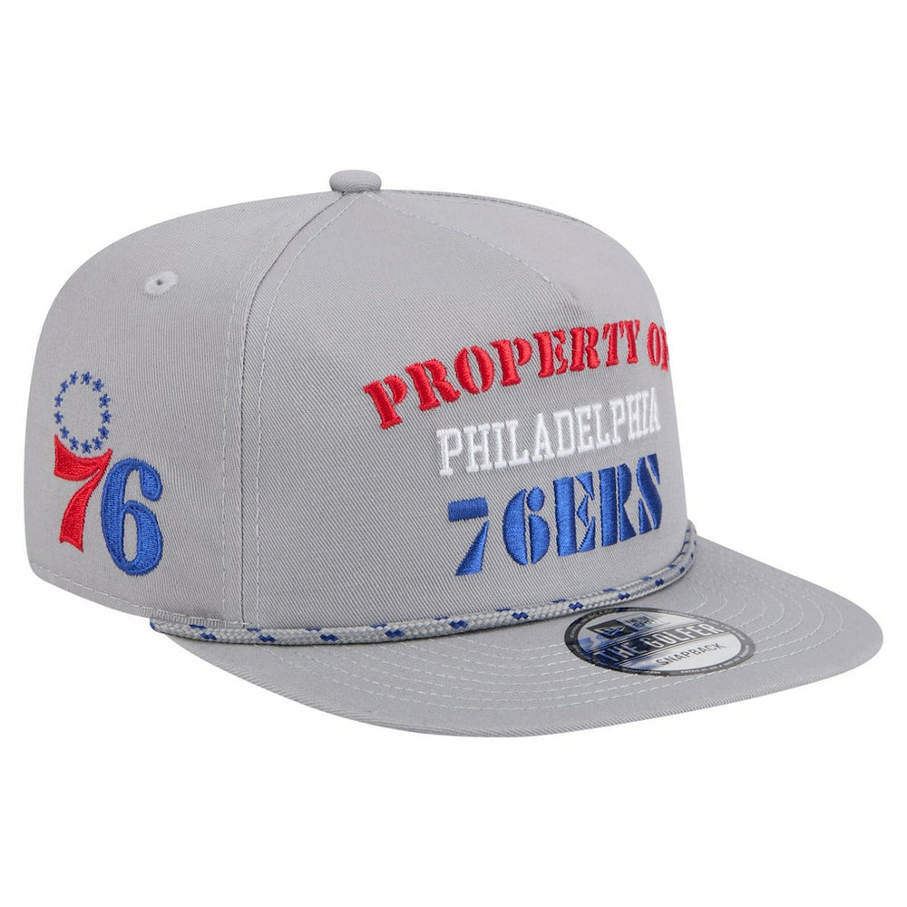 New Era - Philadelphia 76ers Throwback Property Of Golfer Snapback Hat - Gray
