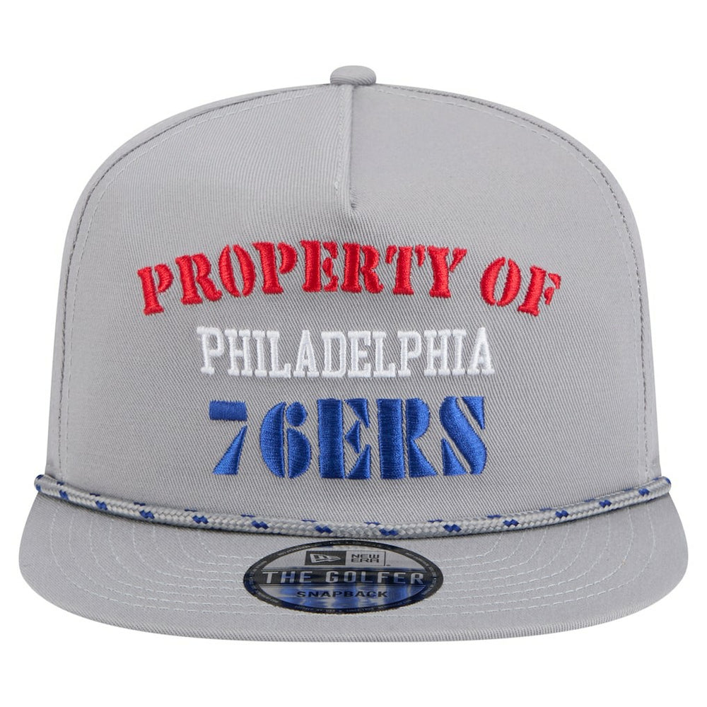 New Era - Philadelphia 76ers Throwback Property Of Golfer Snapback Hat - Gray