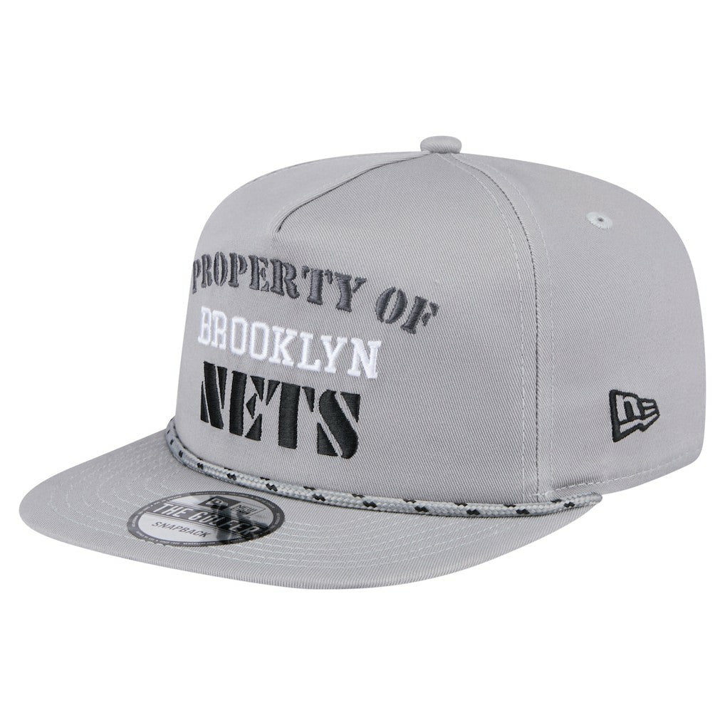 New Era - Brooklyn Nets Throwback Property Of Golfer Snapback Hat - Gray