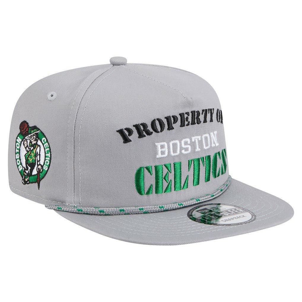 New Era - Boston Celtics Throwback Property Of Golfer Snapback Hat - Gray
