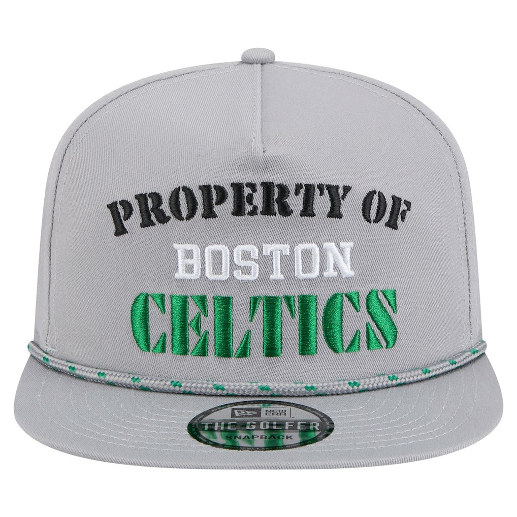 New Era - Boston Celtics Throwback Property Of Golfer Snapback Hat - Gray