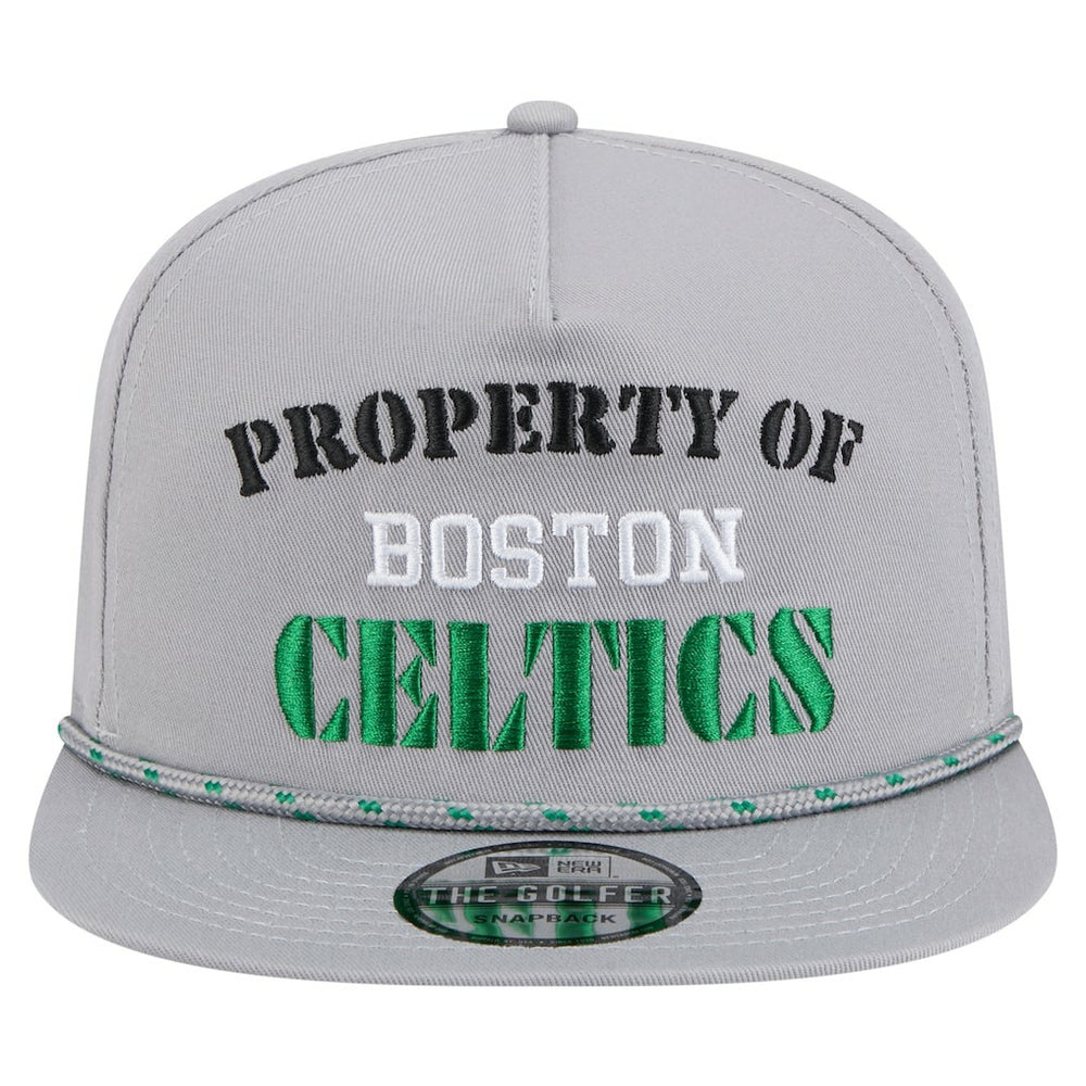 New Era - Boston Celtics Throwback Property Of Golfer Snapback Hat - Gray