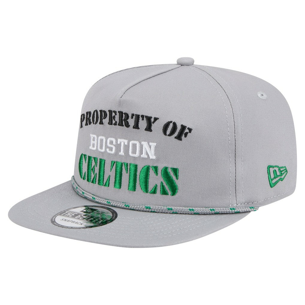 New Era - Boston Celtics Throwback Property Of Golfer Snapback Hat - Gray