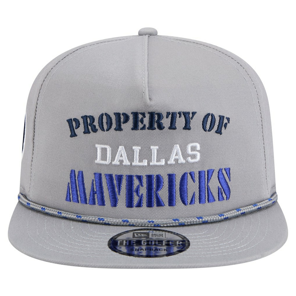 New Era - Dallas Mavericks Throwback Property Of Golfer Snapback Hat - Gray