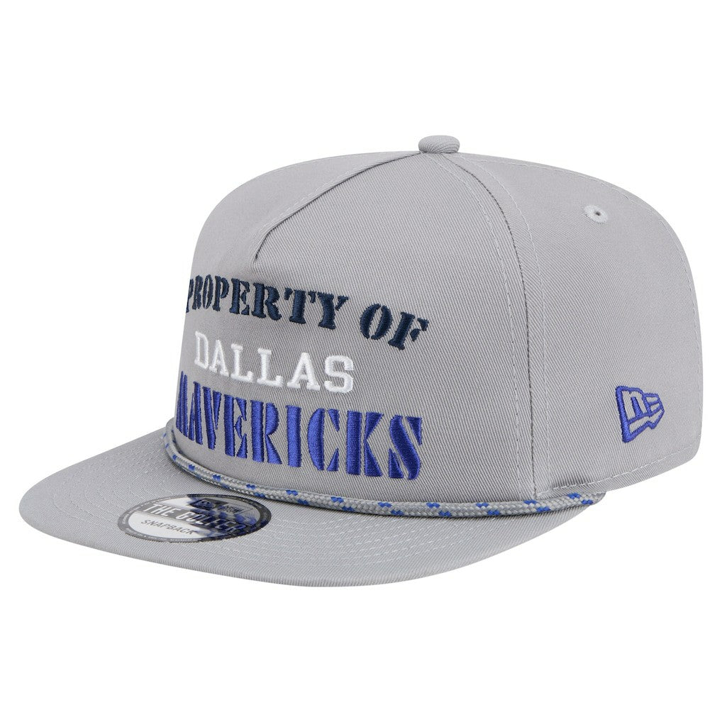 New Era - Dallas Mavericks Throwback Property Of Golfer Snapback Hat - Gray