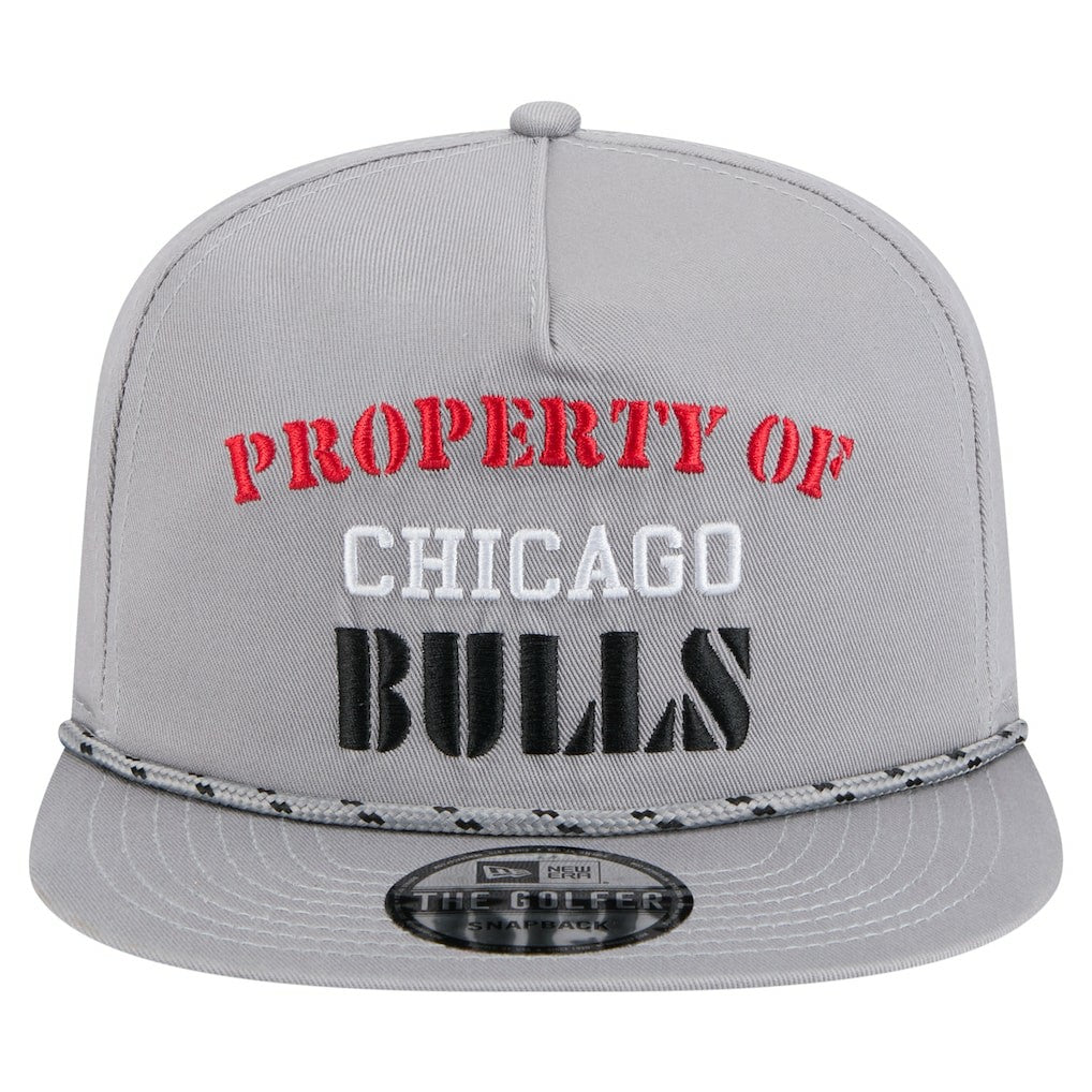New Era - Chicago Bulls Throwback Property Of Golfer Snapback Hat - Gray