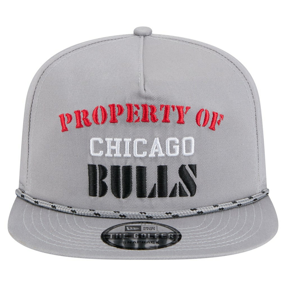 New Era - Chicago Bulls Throwback Property Of Golfer Snapback Hat - Gray