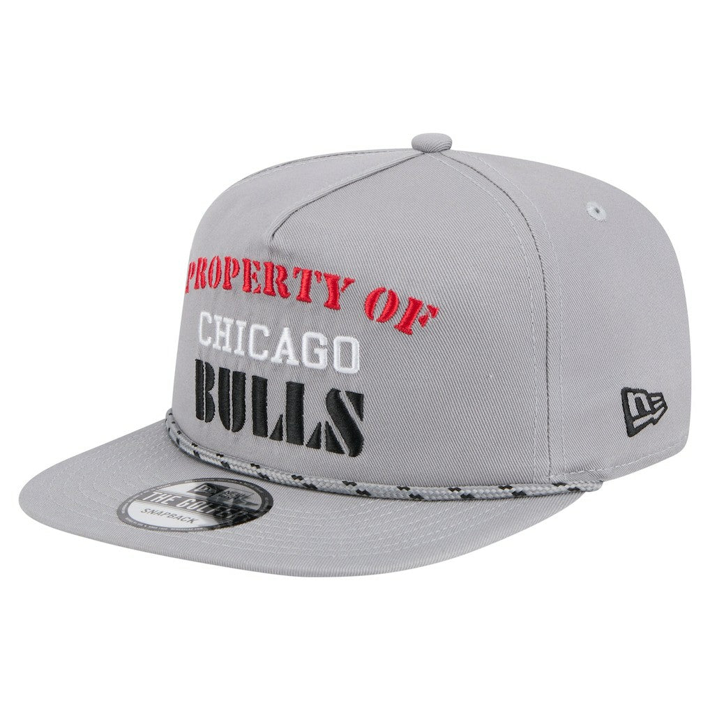 New Era - Chicago Bulls Throwback Property Of Golfer Snapback Hat - Gray