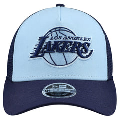 New Era - Los Angeles Lakers Youth Colorpack 9FORTY A-Frame Trucker Adjustable Hat - Light Blue