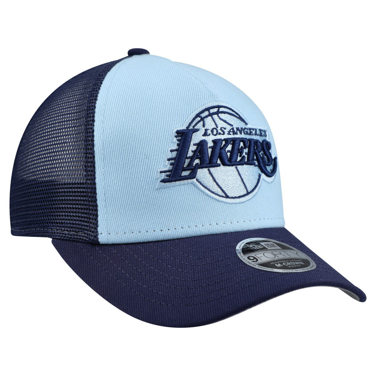New Era - Los Angeles Lakers Youth Colorpack 9FORTY A-Frame Trucker Adjustable Hat - Light Blue