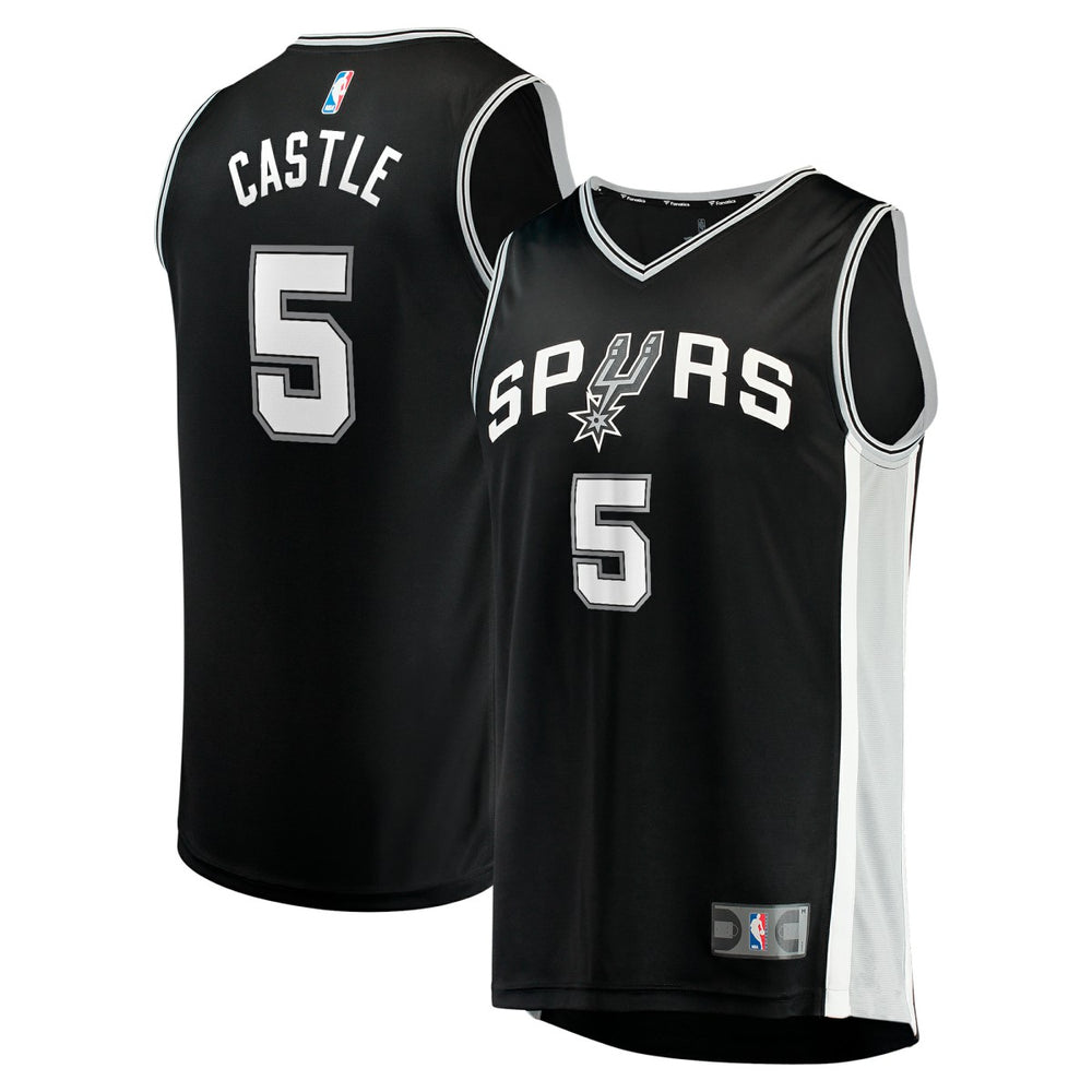 Fanatics - Stephon Castle San Antonio Spurs 2024 NBA Draft Fast Break Player Jersey - Icon Edition - Black