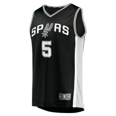 Fanatics - Stephon Castle San Antonio Spurs 2024 NBA Draft Fast Break Player Jersey - Icon Edition - Black