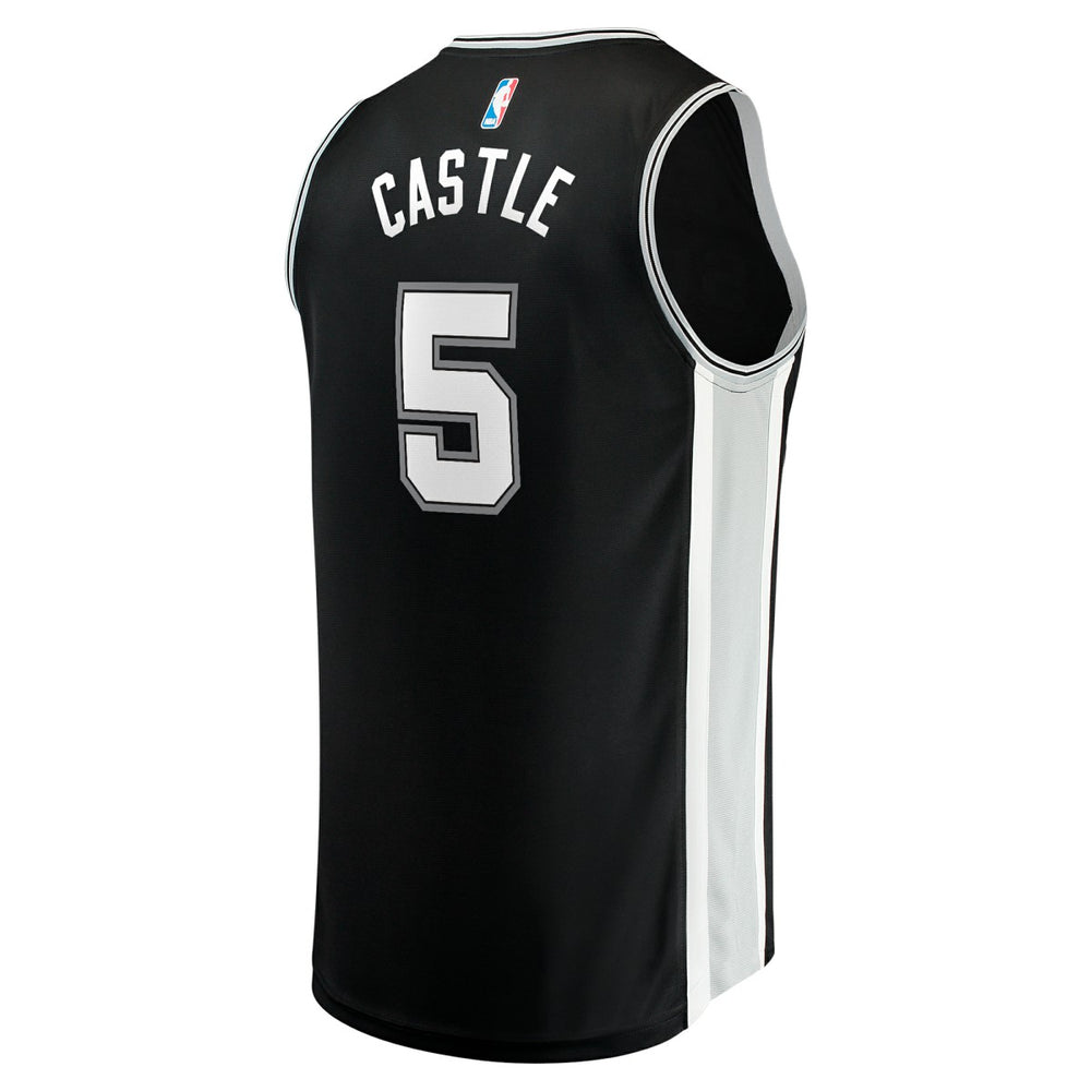 Fanatics - Stephon Castle San Antonio Spurs 2024 NBA Draft Fast Break Player Jersey - Icon Edition - Black