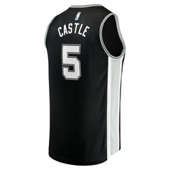 Fanatics - Stephon Castle San Antonio Spurs 2024 NBA Draft Fast Break Player Jersey - Icon Edition - Black