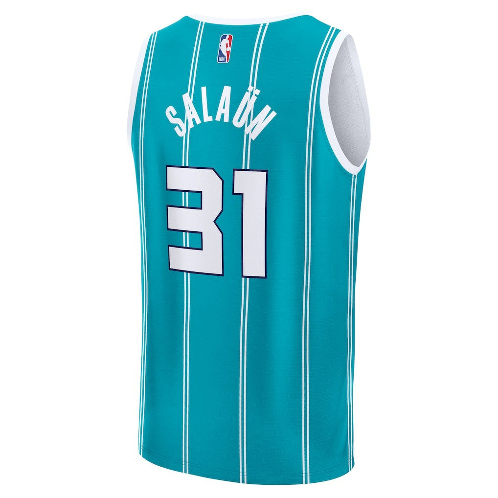 Fanatics - Tidjane Salaun Charlotte Hornets 2024 NBA Draft Fast Break Player Jersey - Icon Edition - Teal