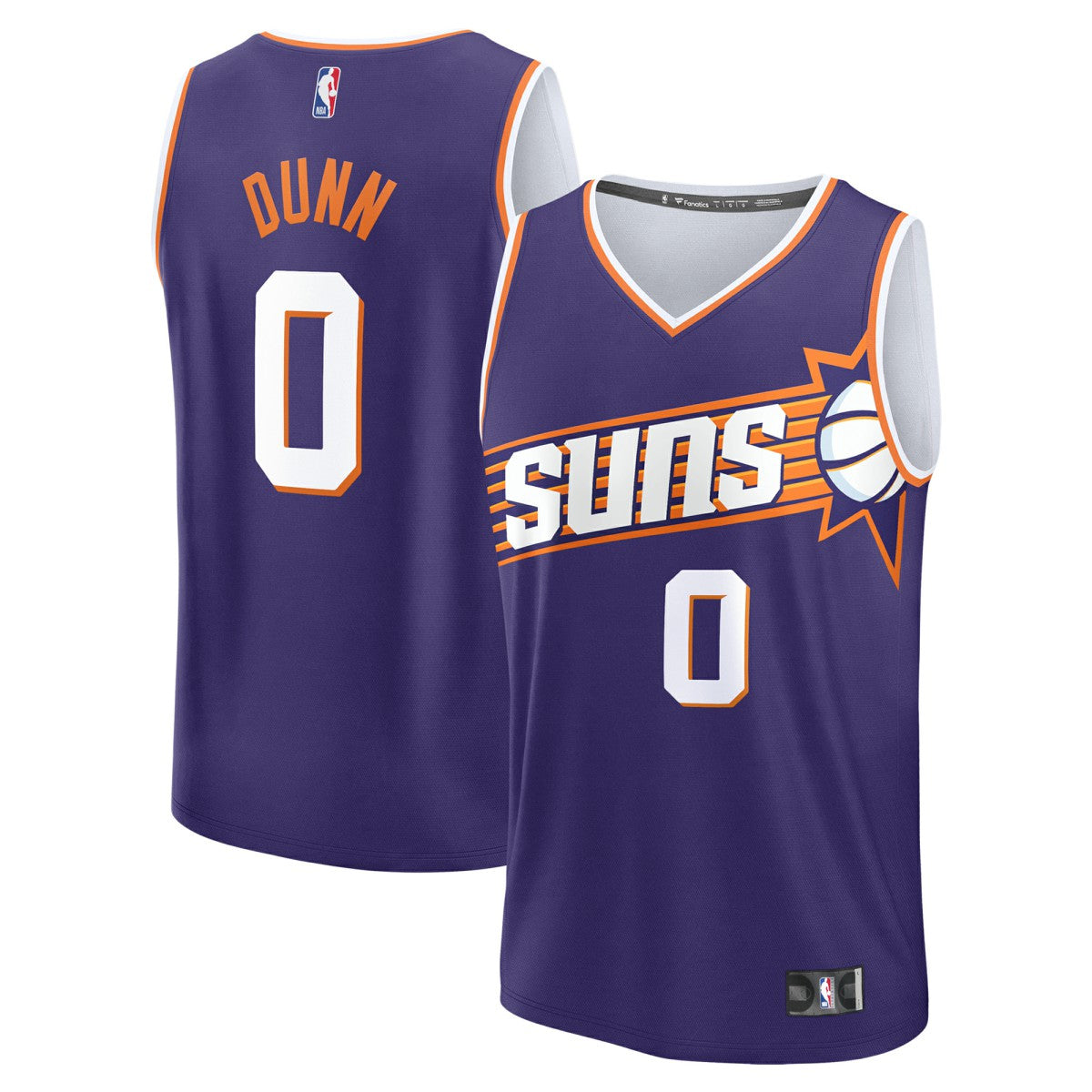 Fanatics - Ryan Dunn Phoenix Suns Youth 2024 NBA Draft Fast Break Player Jersey - Icon Edition - Purple