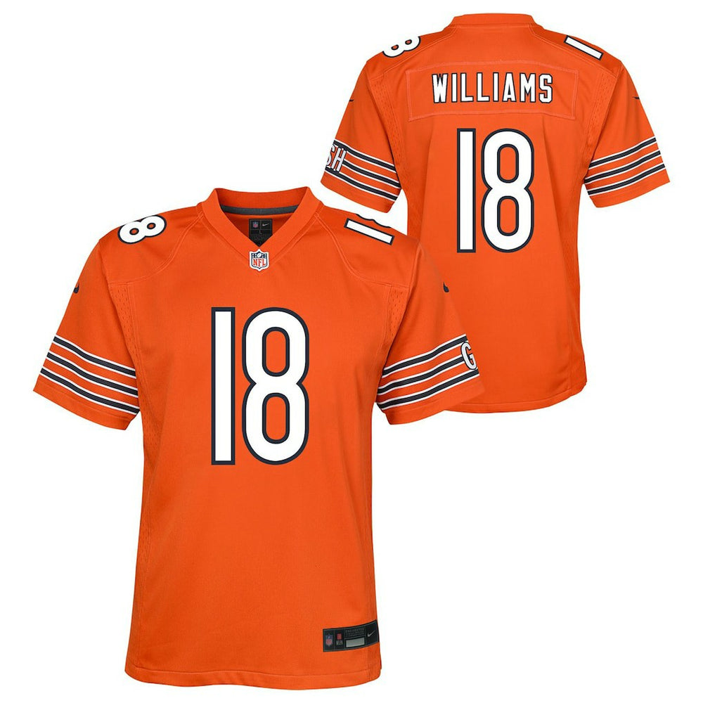 Caleb Williams Chicago Bears Youth Game Jersey Orange - Nike