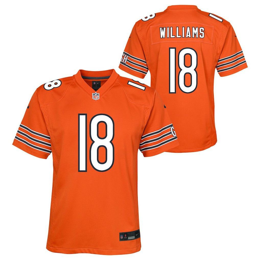 Caleb Williams Chicago Bears Youth Game Jersey Orange - Nike