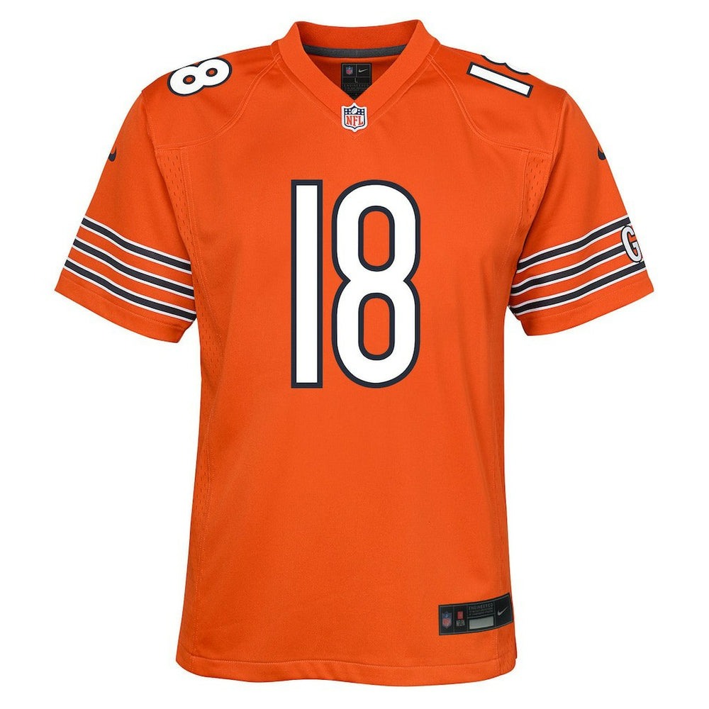Caleb Williams Chicago Bears Youth Game Jersey Orange - Nike