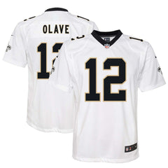 Chris Olave New Orleans Saints Youth Game Jersey White - Nike