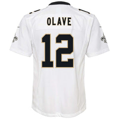 Chris Olave New Orleans Saints Youth Game Jersey White - Nike