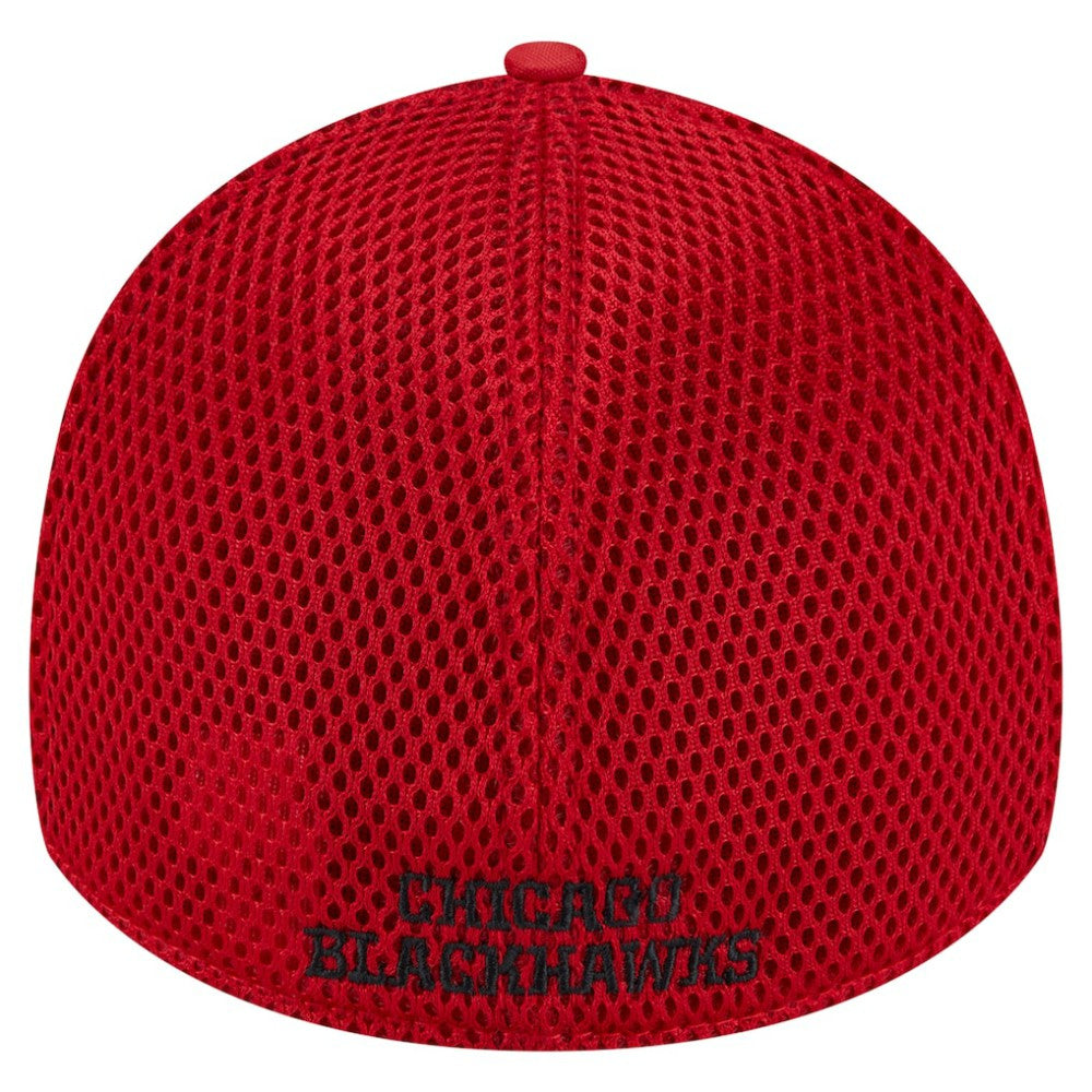 Chicago Blackhawks New Era Active Subtle Camo 39THIRTY Flex Hat Red