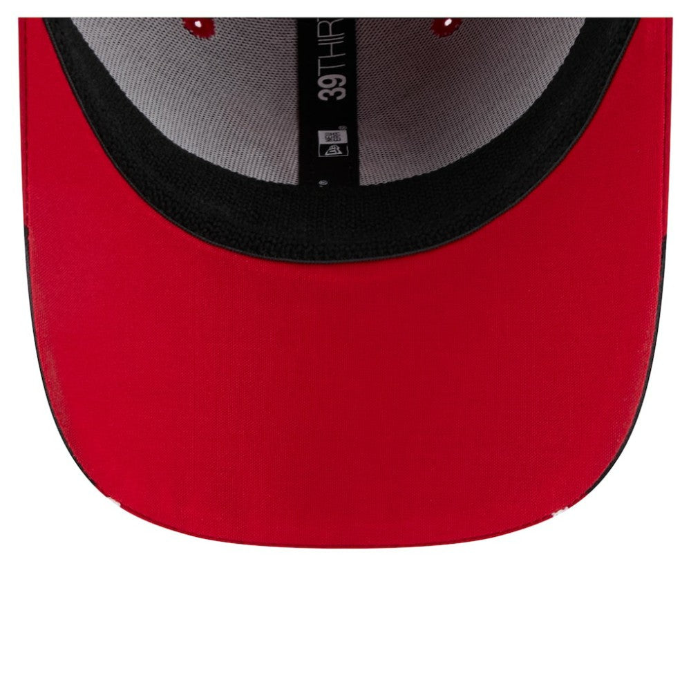 New Jersey Devils - New Era Linear Featherweight 39THIRTY Flex Hat Red