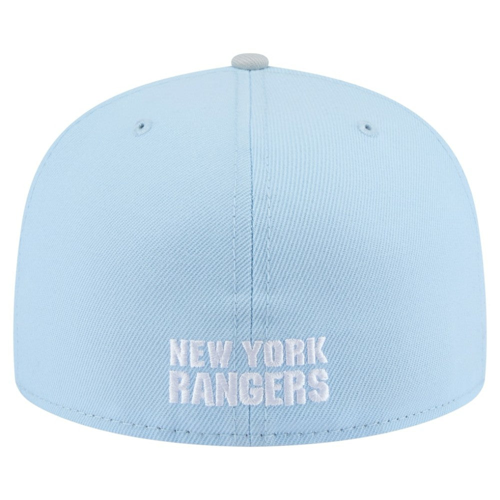 New York Rangers New Era Color Pack 2-Tone 59FIFTY Fitted Hat Light Blue/Gray