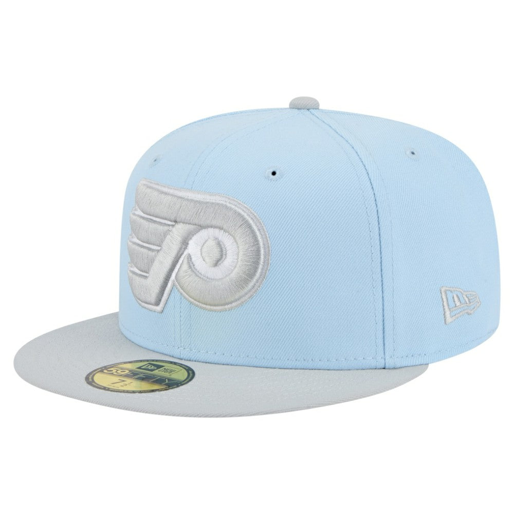 Philadelphia Flyers - New Era Color Pack Two-Tone 59FIFTY Fitted Hat Light Blue/Gray