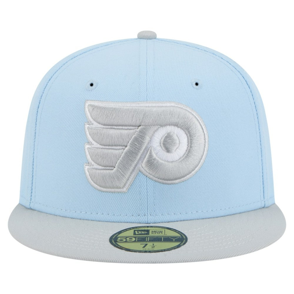 Philadelphia Flyers - New Era Color Pack Two-Tone 59FIFTY Fitted Hat Light Blue/Gray