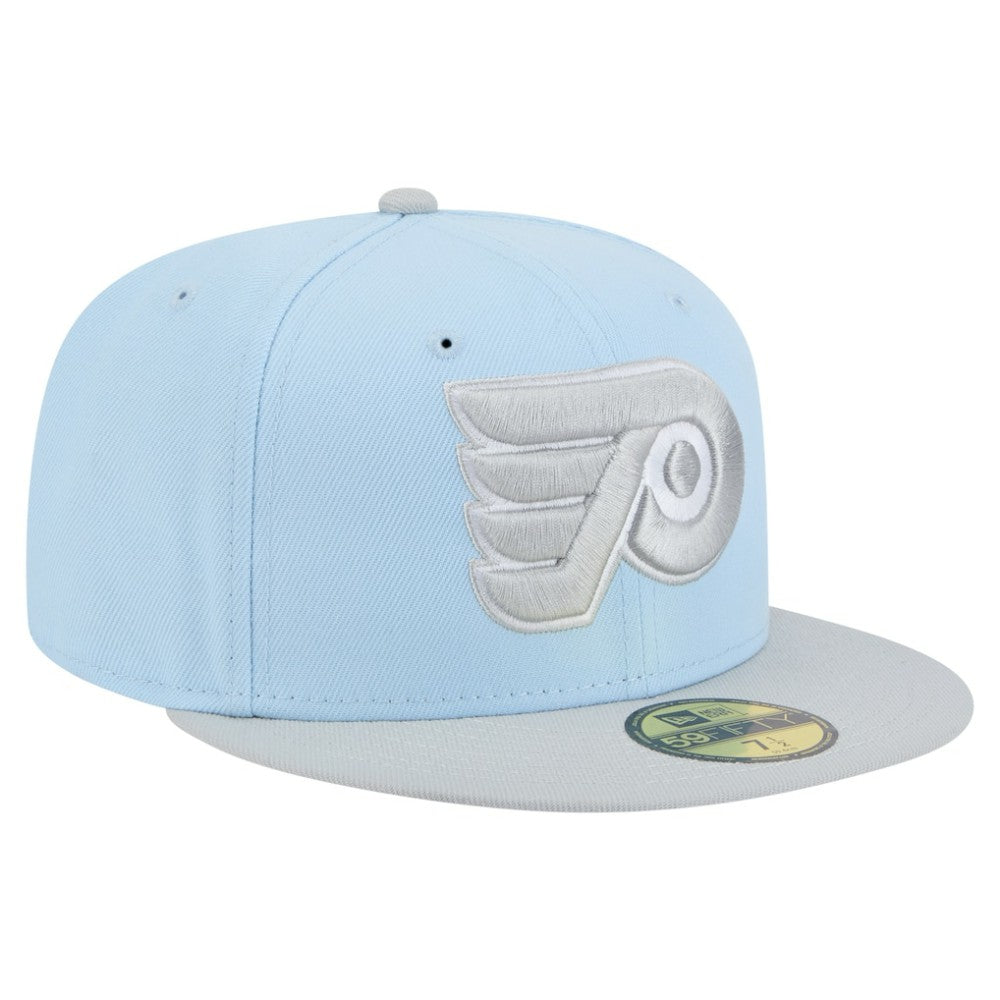 Philadelphia Flyers - New Era Color Pack Two-Tone 59FIFTY Fitted Hat Light Blue/Gray